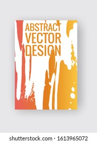 Abstract poster templates. Colorful gradient threads composition. Abstract vector banner illustration.