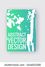 Abstract poster templates. Colorful gradient threads composition. Abstract vector banner illustration.