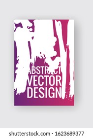 Abstract poster templates. Colorful gradient threads composition. Abstract vector banner illustration.