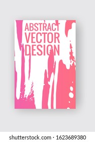 Abstract poster templates. Colorful gradient threads composition. Abstract vector banner illustration.