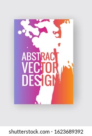 Abstract poster templates. Colorful gradient threads composition. Abstract vector banner illustration.