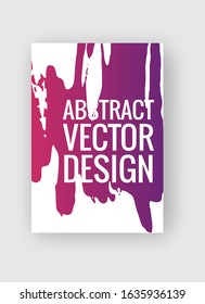 Abstract poster templates. Colorful gradient threads composition. Abstract vector banner illustration.