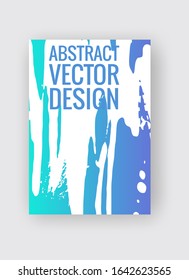 Abstract poster templates. Colorful gradient threads composition. Abstract vector banner illustration.