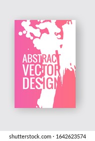 Abstract poster templates. Colorful gradient threads composition. Abstract vector banner illustration.