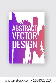 Abstract poster templates. Colorful gradient threads composition. Abstract vector banner illustration.