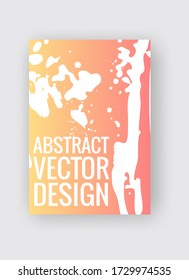 Abstract poster templates. Colorful gradient threads composition. Abstract vector banner illustration.