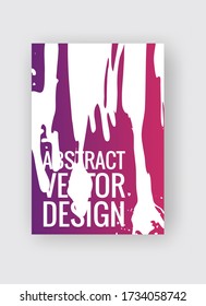Abstract poster templates. Colorful gradient threads composition. Abstract vector banner illustration.