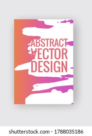 Abstract poster templates. Colorful gradient threads composition. Abstract vector banner illustration.