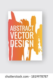 Abstract poster templates. Colorful gradient threads composition. Abstract vector banner illustration.
