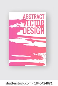 Abstract poster templates. Colorful gradient threads composition. Abstract vector banner illustration.