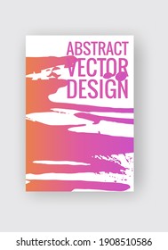 Abstract poster templates. Colorful gradient threads composition. Abstract vector banner illustration.