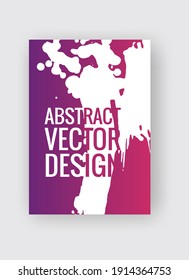 Abstract poster templates. Colorful gradient threads composition. Abstract vector banner illustration.