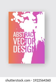 Abstract poster templates. Colorful gradient threads composition. Abstract vector banner illustration.