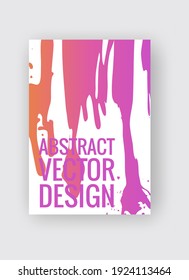 Abstract poster templates. Colorful gradient threads composition. Abstract vector banner illustration.