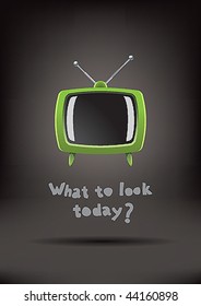 Abstract poster with the TV