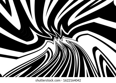 Abstract poster with twisted lines. Creative vector element. Modern graphic pattern. Grunge style. Textile print. Abstract shape. Dynamic effect. Design poster. Vector business. Modern dynamic lines.