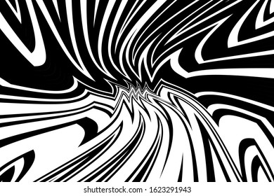 Abstract poster with twisted lines. Creative vector element. Modern graphic pattern. Grunge style. Textile print. Abstract shape. Dynamic effect. Design poster. Vector business. Modern dynamic lines.