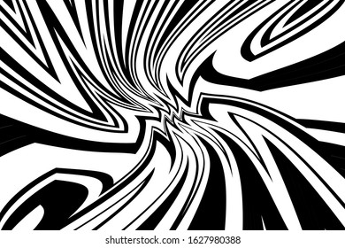 Abstract poster with twisted lines. Creative vector element. Modern graphic pattern. Grunge style. Textile print. Abstract shape. Dynamic effect. Design poster. Vector business. Modern dynamic lines.