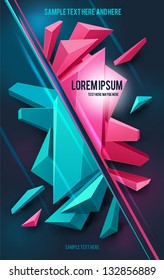 Abstract poster. Vector