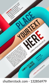 Abstract poster. Vector