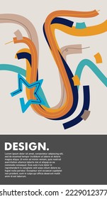 abstract poster vector design illustration