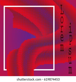 Abstract Poster. Vector Illustration of Colorful Creative Background. Poster with frame template for website, flyer