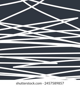 Póster Abstractas Líneas Blancas Sobre Fondo Azul Diseño De Vector