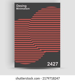 Abstract posters. Artistic graphic background in retro swiss flat style. Isolated figure, shape, logo for covers, placards, placards, flyers, banner designs. Vector illustration.