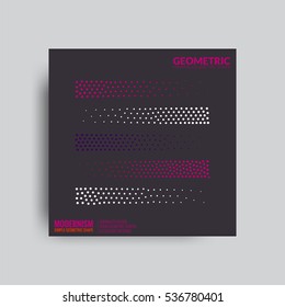 Abstract Posters. Backgrounds in Retro Swiss Flat Style. Isolated Figure, Geometric Shape.