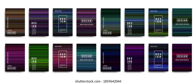 Abstract posters design vector. Gradient creative colorful design. Geometric patterns, flyers, banners, posters, business report covers, financial report, covers vector graphics