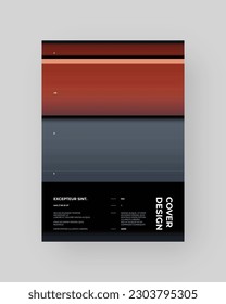 Abstract Posters Design. Vertical A4 format. Modern placard. Strict and discreet brochure. Stretched pixels effect, colorful stripes, speed gradient.
