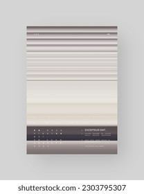Diseño de afiches abstractos. Formato vertical A4. Cartel moderno. Folleto estricto y discreto. Efecto de píxeles estirados, franjas de colores, gradiente de velocidad.