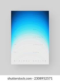 Abstract Posters Design. Vertical A4 format. Modern placard. Strict and discreet brochure. Stretched pixels effect, colorful stripes, speed gradient.