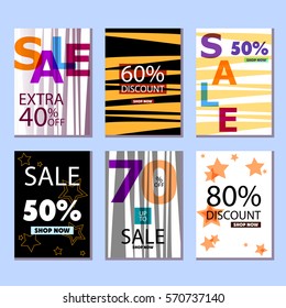 ?set of abstract posters with discounts