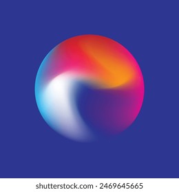Abstract Posters Trendy Fluid Gradient