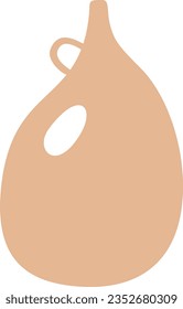 Abstract pottery recolorable vector element