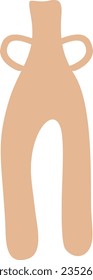 Abstract pottery recolorable vector element