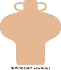 Abstract pottery recolorable vector element