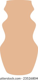 Abstract pottery recolorable vector element