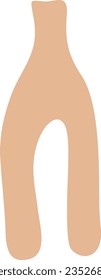 Abstract pottery recolorable vector element