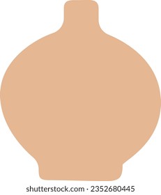 Abstract pottery recolorable vector element