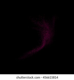  abstract powder explosion on a black background. Vector format.