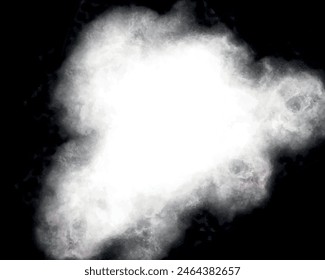 Abstract powder splatted background. Water vapor smoke overlay.Dust cloud, smoky background, Sky clouds Atmospher Pollution backdrop. White steam or white Smoke texture puff weather black Background