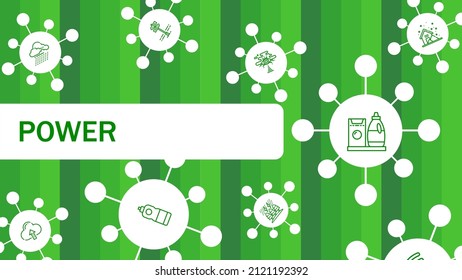 Abstract power background. Medical word with icons. Medical concept. Vector illustration. Health care