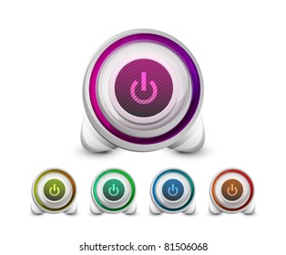 Abstract power button