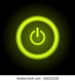 Abstract power button icon. Vector icon.