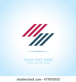 Abstract power logo, design concept, emblem, icon, flat logotype element for template.