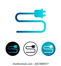 Abstract Power Socket Icon Set