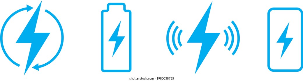 Icono de vector de potencia abstracta
