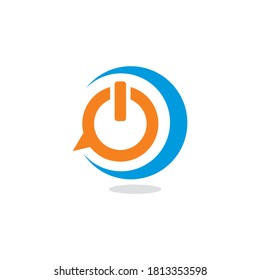 Abstract Power Vector , Technology Logo